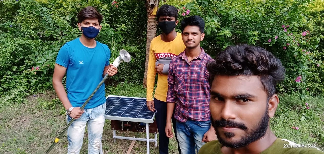 Solar Grass Cutting Machine